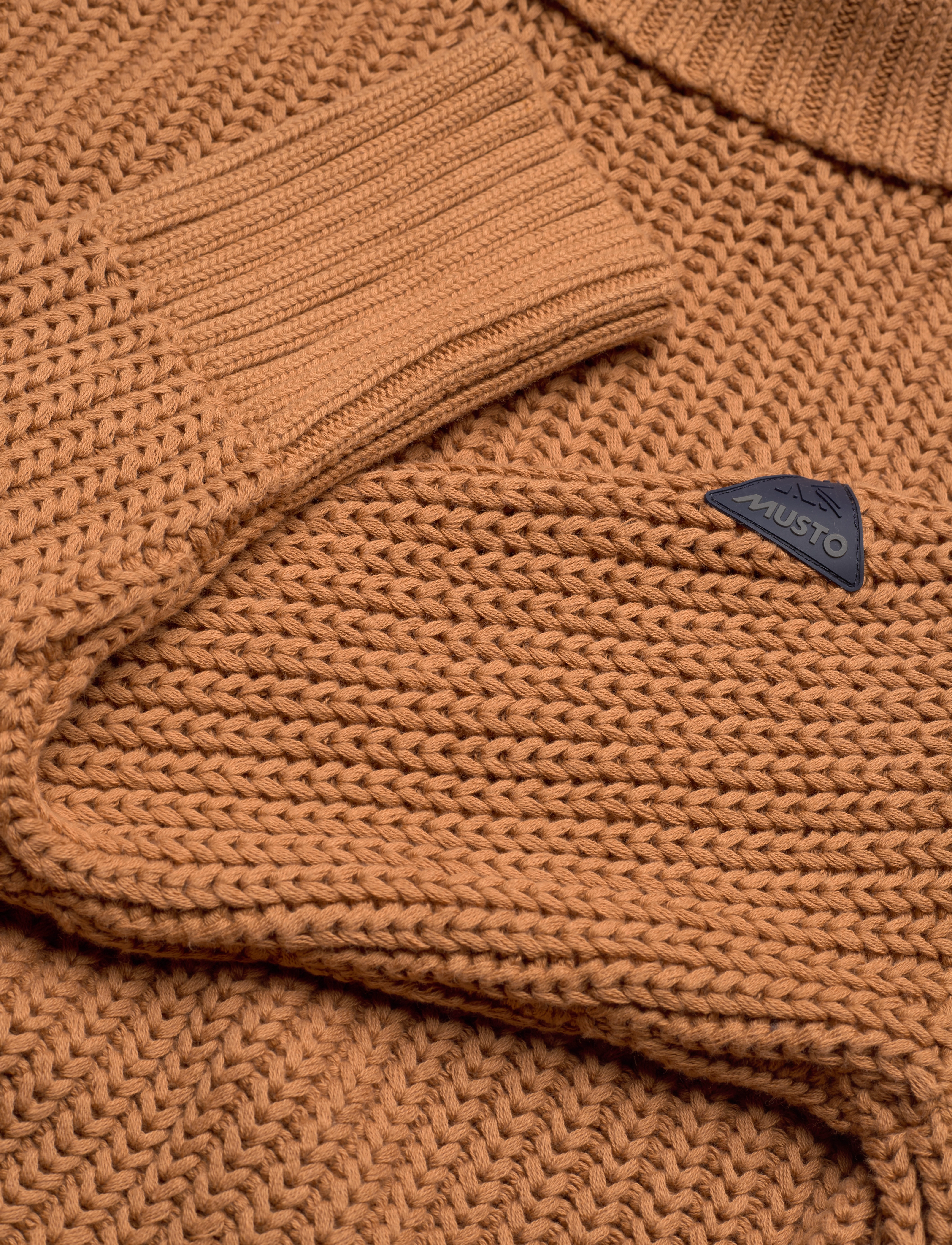 Musto - W MARINA ROLL NECK KNIT - brown sugar - 2