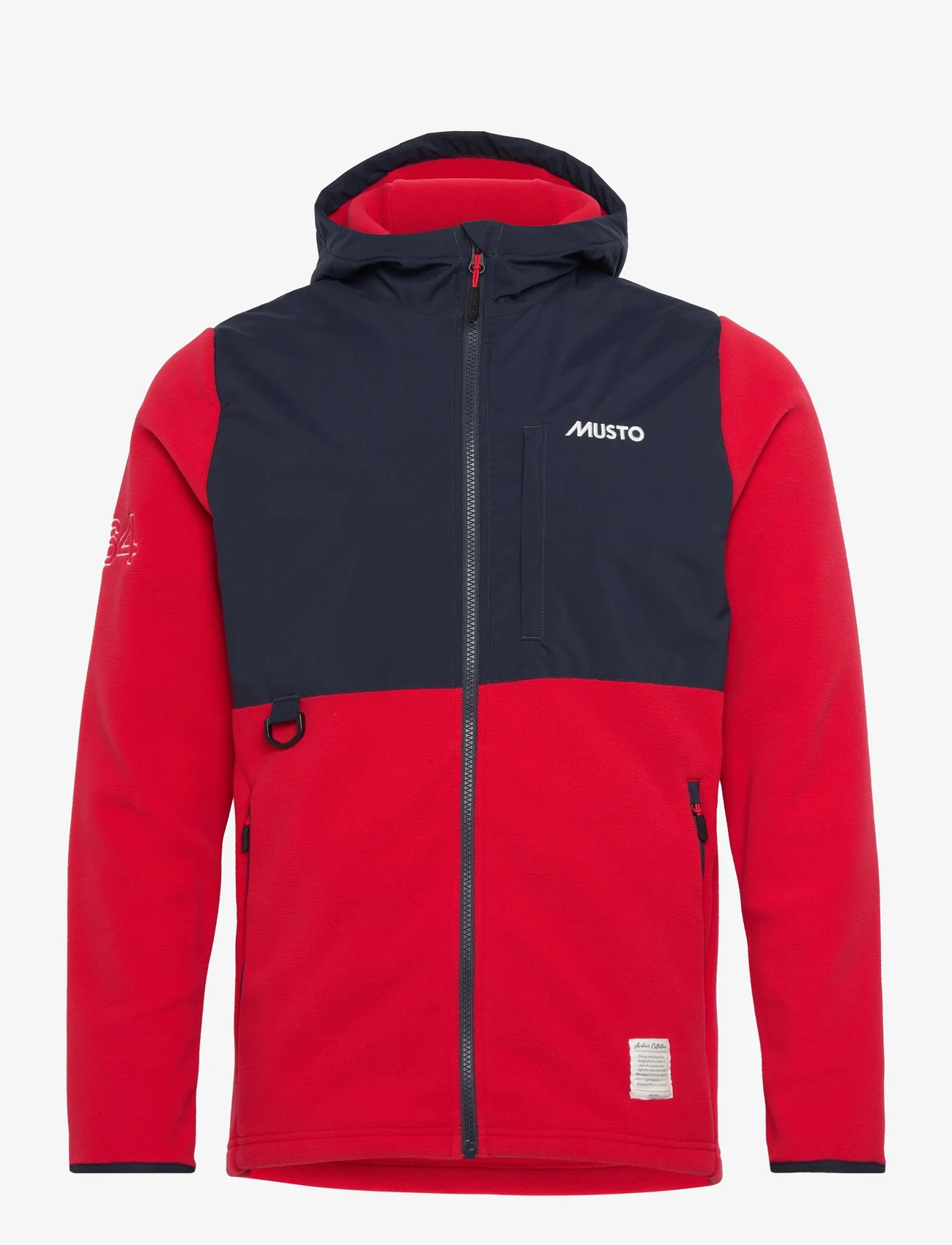 Musto - M MUSTO 64 PT FLEECE HOODIE - mid layer jackets - true red - 0