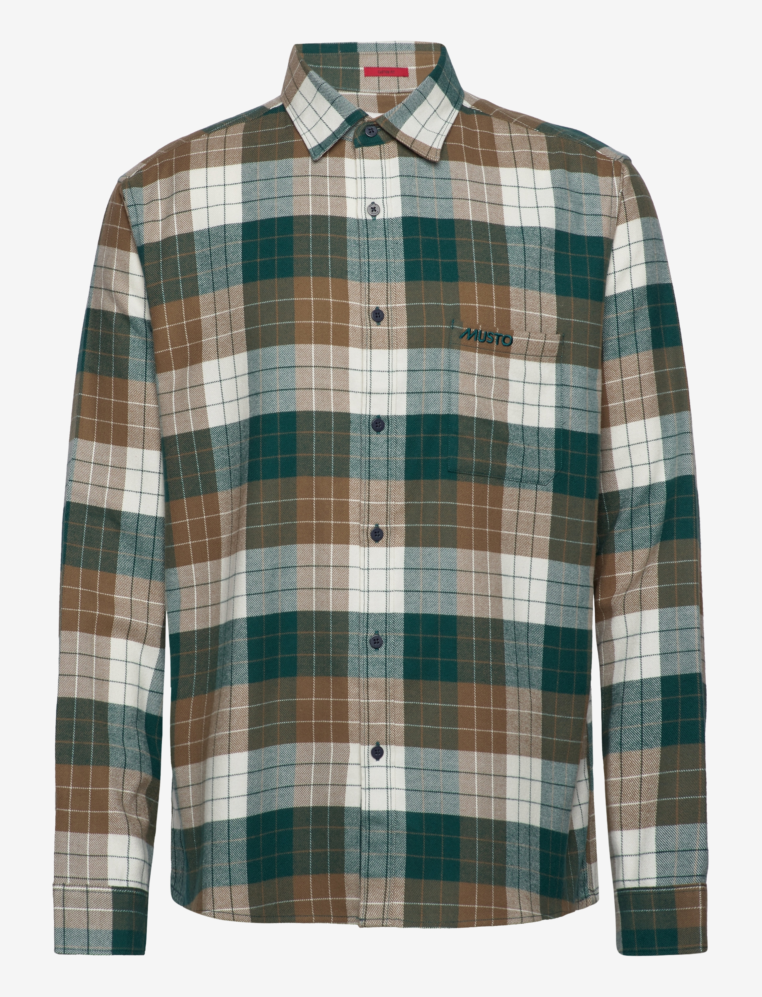 Musto - M MARINA PLAID LS SHIRT - dark carame - 1