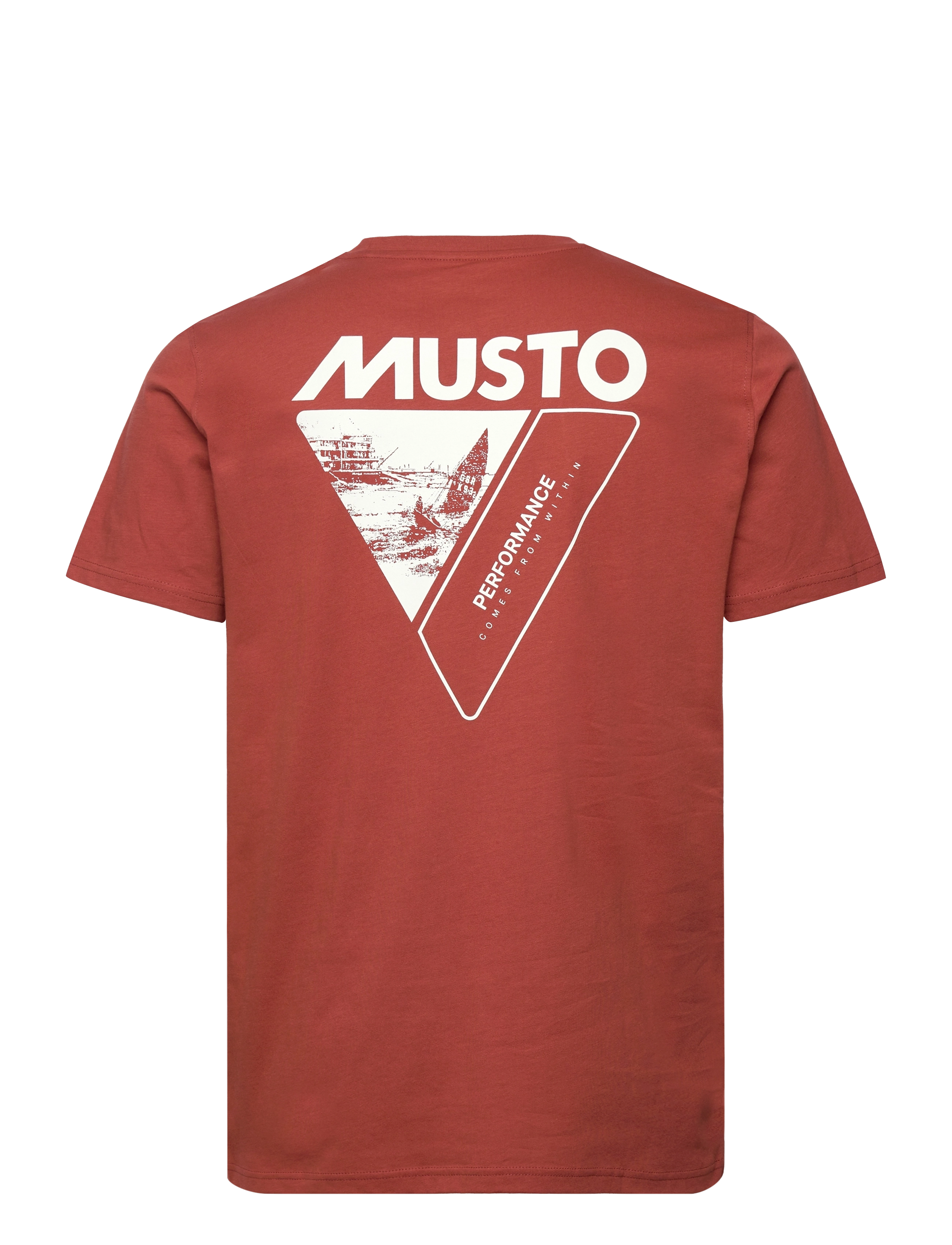 Musto - M SARDINIA GRAPHIC TEE - 233 burnt henna - 2