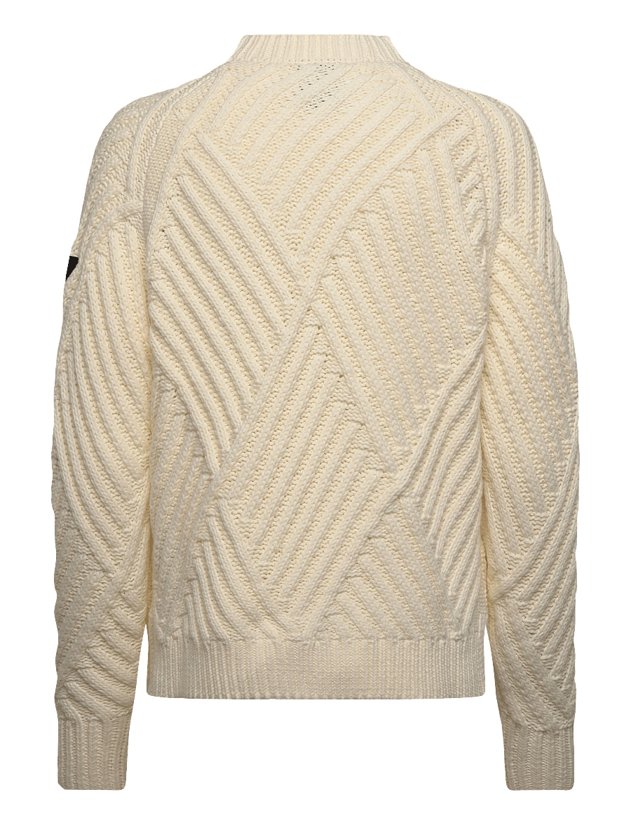 Musto - W MARINA HIGH CREW NECK KNIT - sweatshirts - antique sail - 1