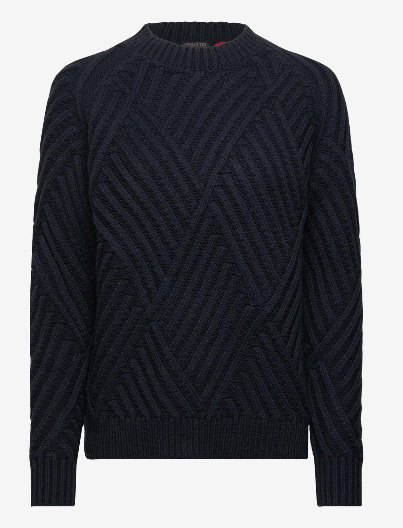 Musto - W MARINA HIGH CREW NECK KNIT - sweatshirts - navy - 0