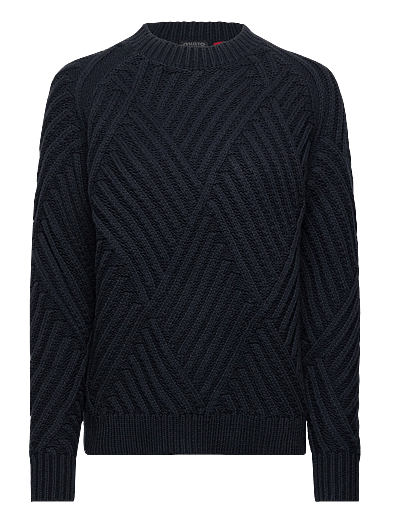 Musto W MARINA HIGH CREW NECK KNIT - Kleidung - NAVY / navy