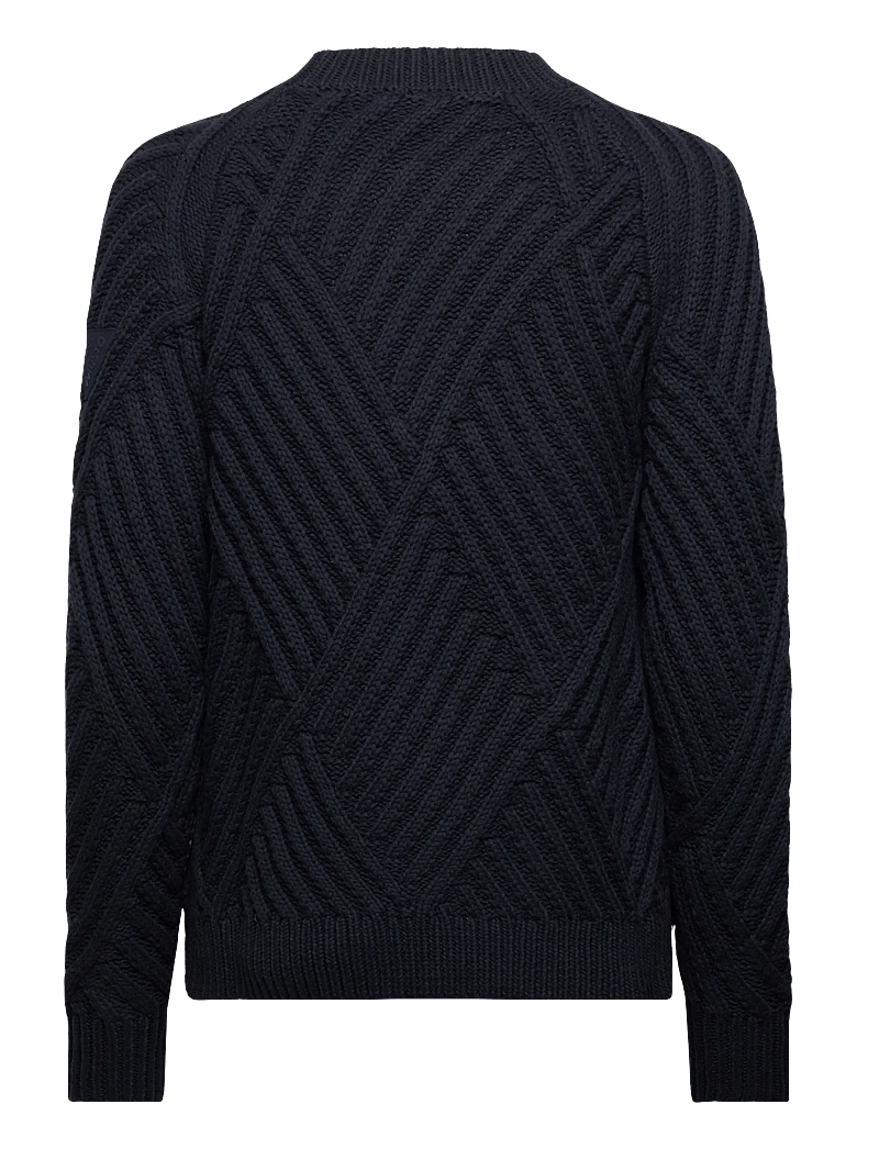 Musto - W MARINA HIGH CREW NECK KNIT - sweatshirts - navy - 1