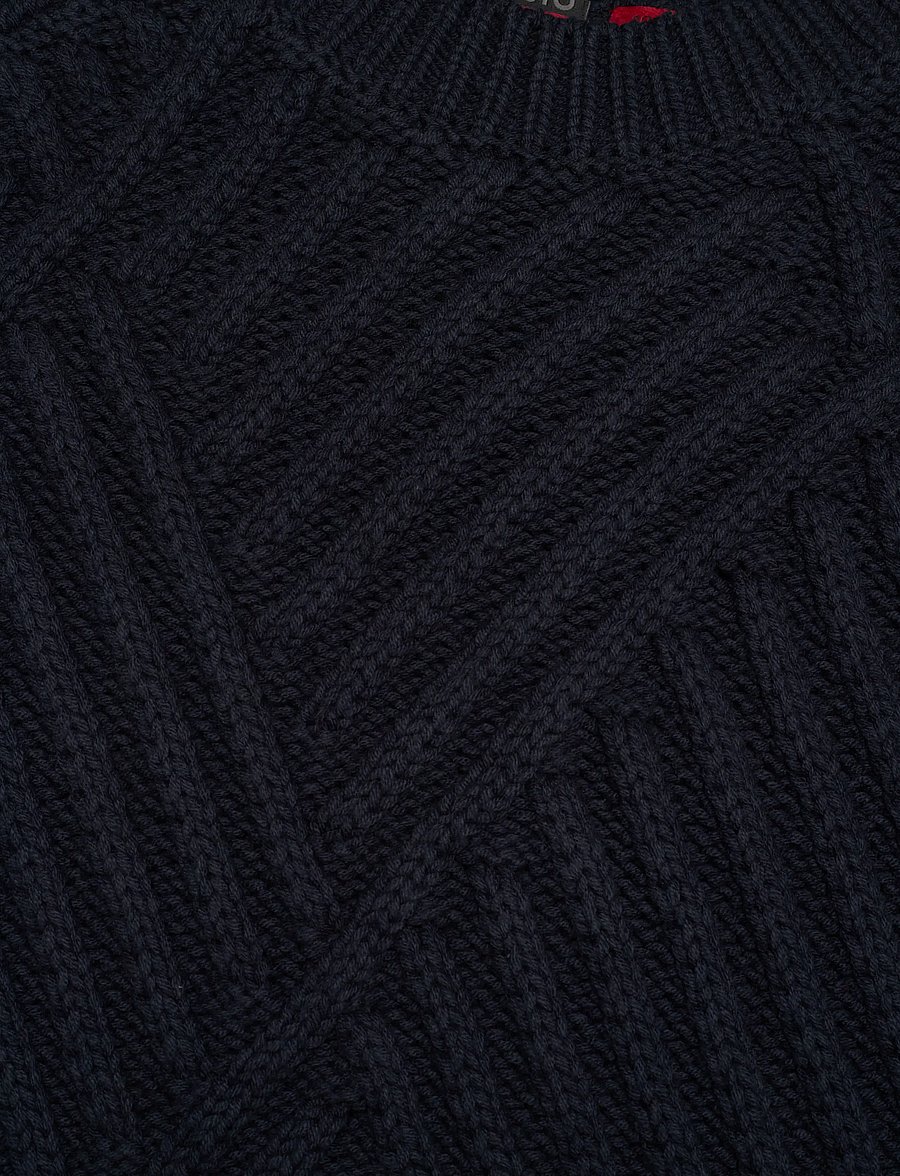 Musto - W MARINA HIGH CREW NECK KNIT - sweatshirts - navy - 2