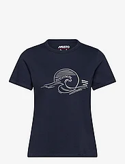 Musto - W MARINA GRAPHIC SS TEE - t-shirts & topper - navy - 0
