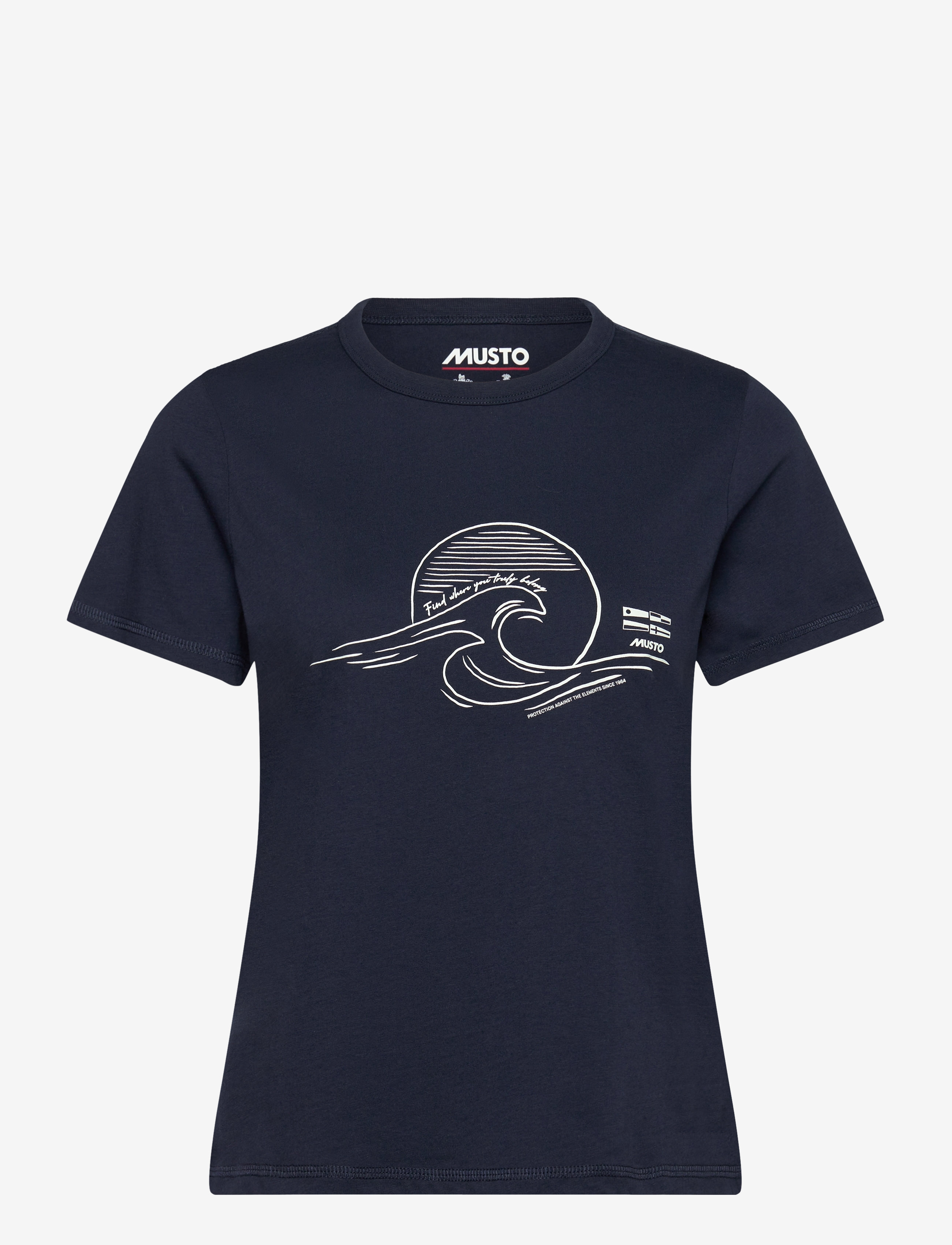 Musto - W MARINA GRAPHIC SS TEE - navy - 1