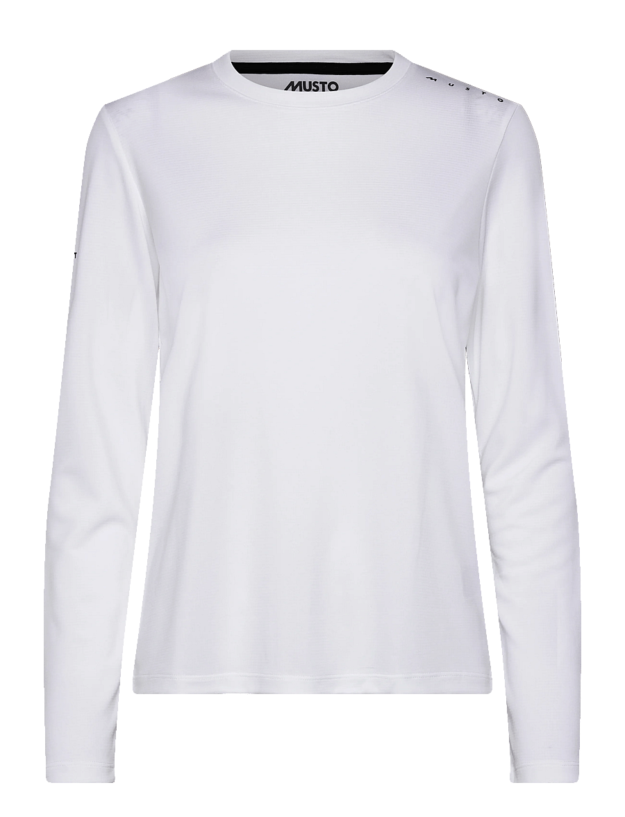 Musto - W EVO CREW SUNBLOCK LS TEE - alussärgid ja t-särgid - white - 0