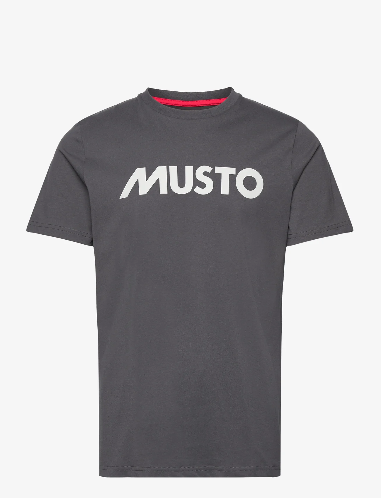 Musto - M MUSTO LOGO TEE - kortermede t-skjorter - carbon - 0
