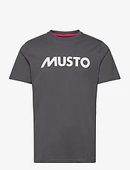 Musto - M MUSTO LOGO TEE - kortermede t-skjorter - carbon - 0