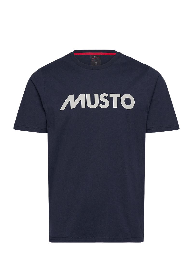 Musto - M MUSTO LOGO TEE - oberteile & t-shirts - navy - 0