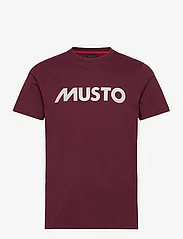 Musto - M MUSTO LOGO TEE - kortermede t-skjorter - windsor wine - 0