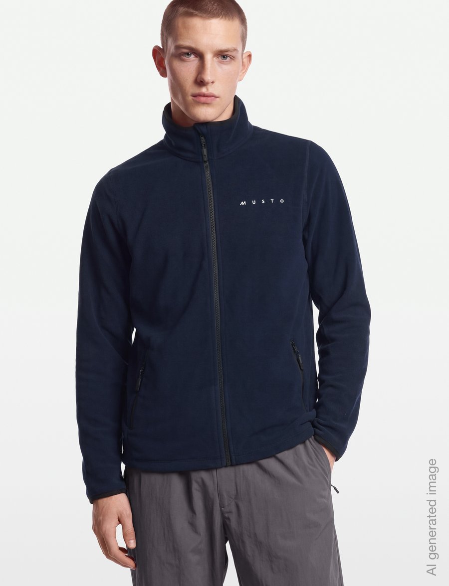 Musto - M EVO PT 200 FLEECE JKT - fleece & mellanlager - navy - 2