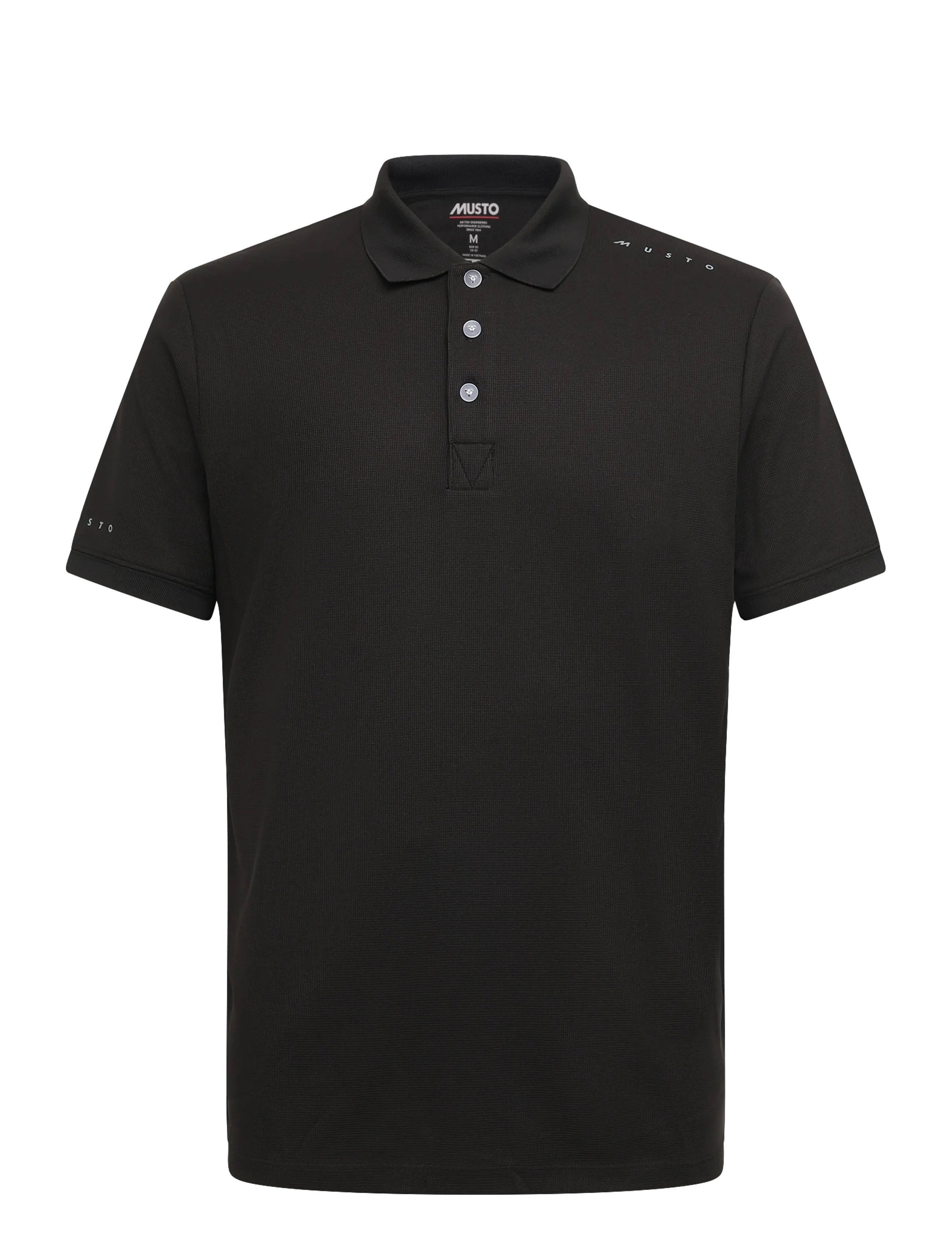 Musto M EVO CREW PRO LITE POLO - Kortærmede poloer - BLACK / black
