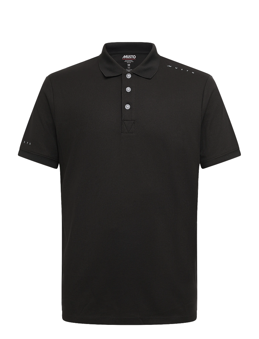 Musto - M EVO CREW PRO LITE POLO - toppe & t-shirts - black - 0