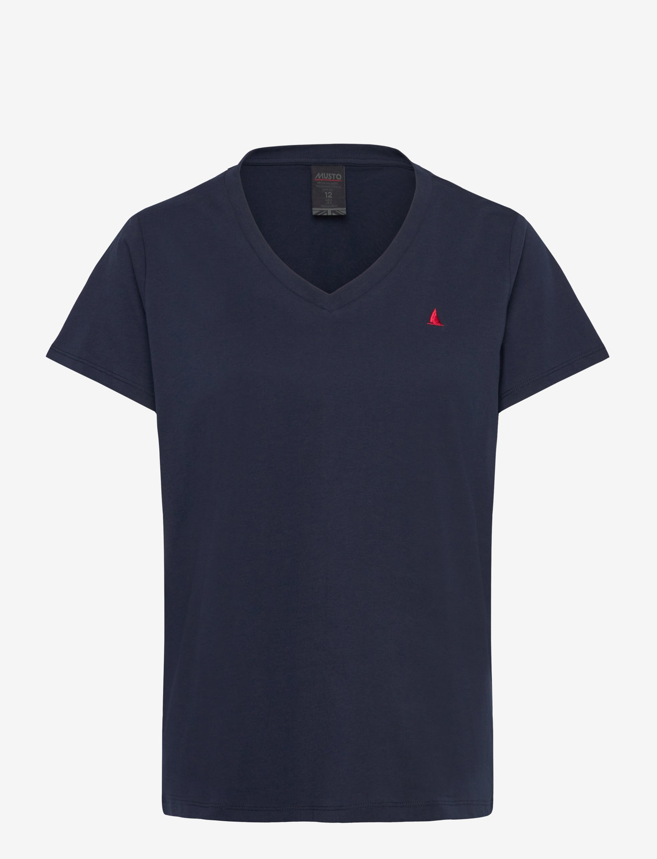 Musto - W ORIGINAL V NECK SS TEE - t-shirts - navy - 0