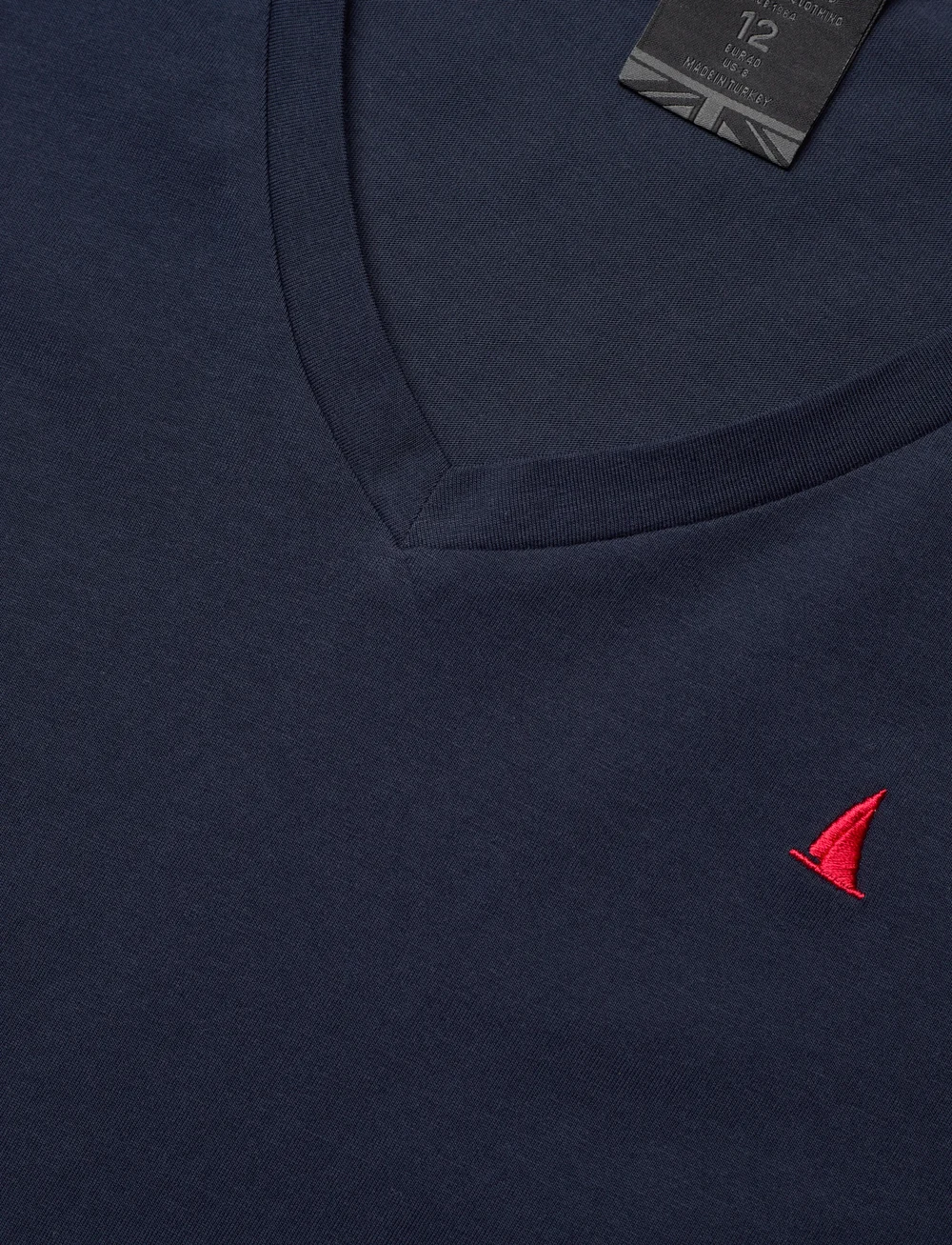 Musto - W ORIGINAL V NECK SS TEE - t-shirts - navy - 2