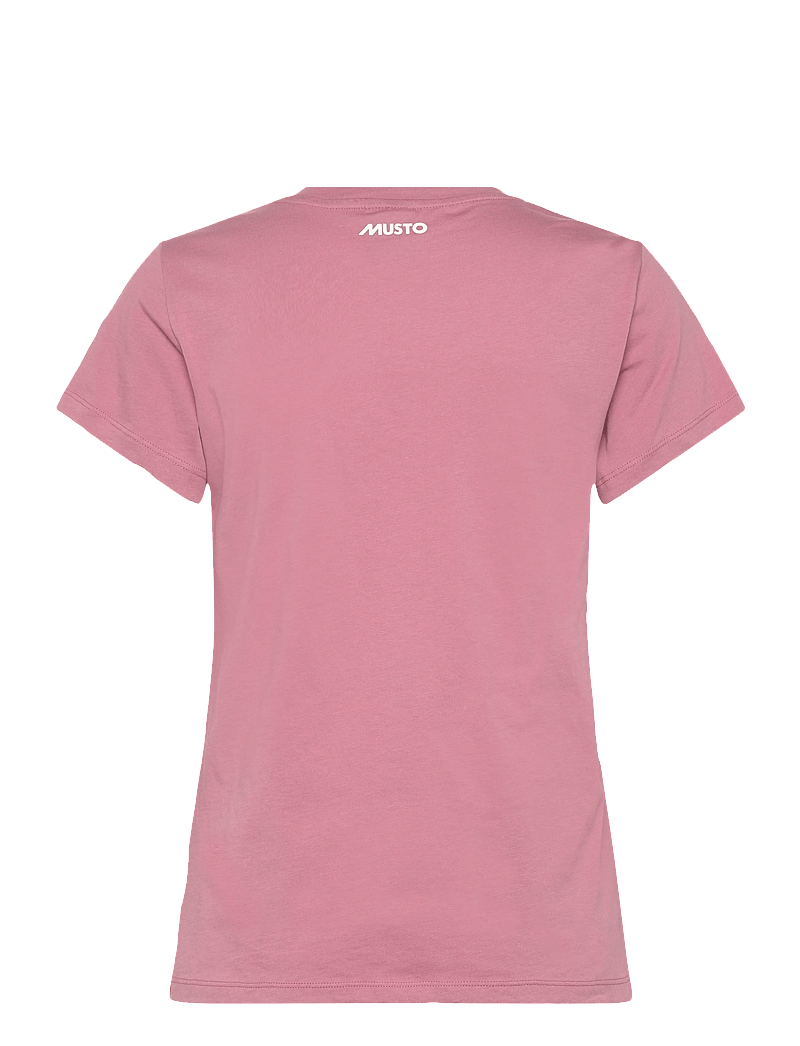 Musto - W ORIGINAL V NECK SS TEE - t-shirts - pink chalk - 1