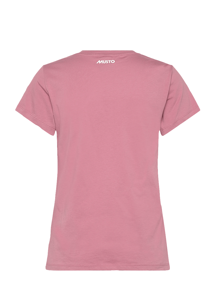 Musto - W ORIGINAL V NECK SS TEE - t-shirts - pink chalk - 1