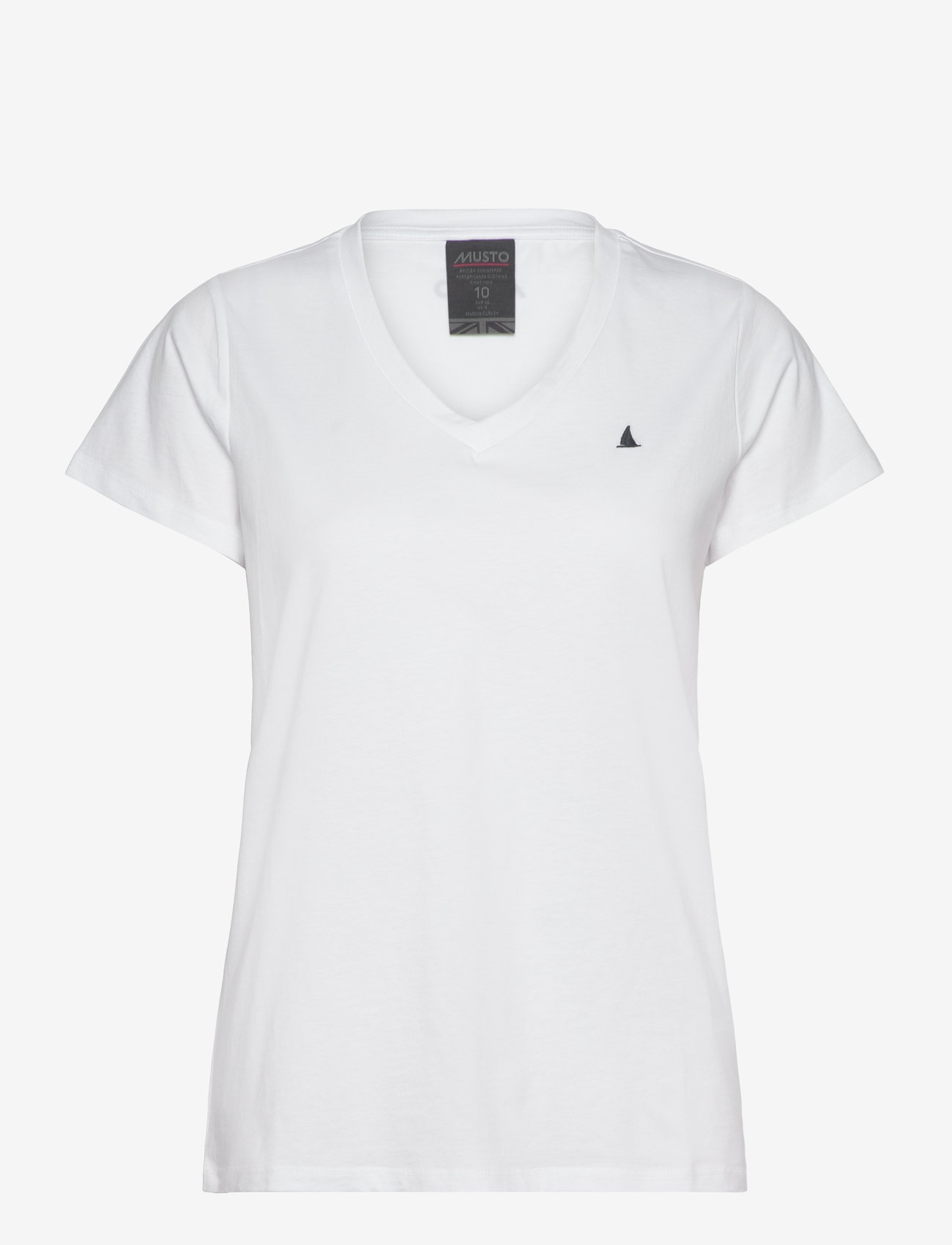 Musto - W ORIGINAL V NECK SS TEE - t-shirts - white - 0
