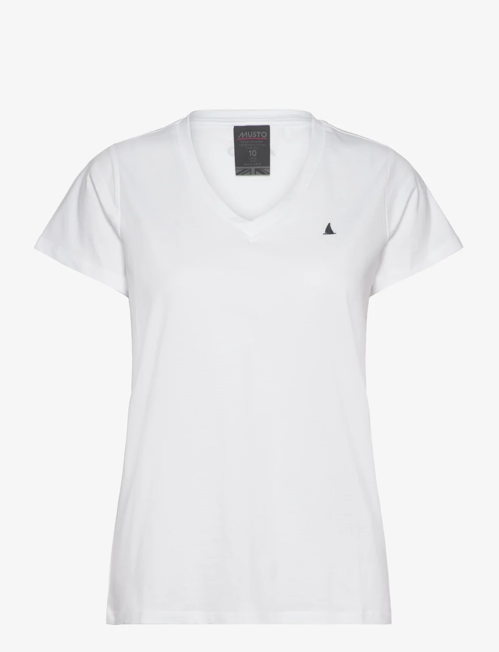 Musto - W ORIGINAL V NECK SS TEE - t-shirts - white - 0