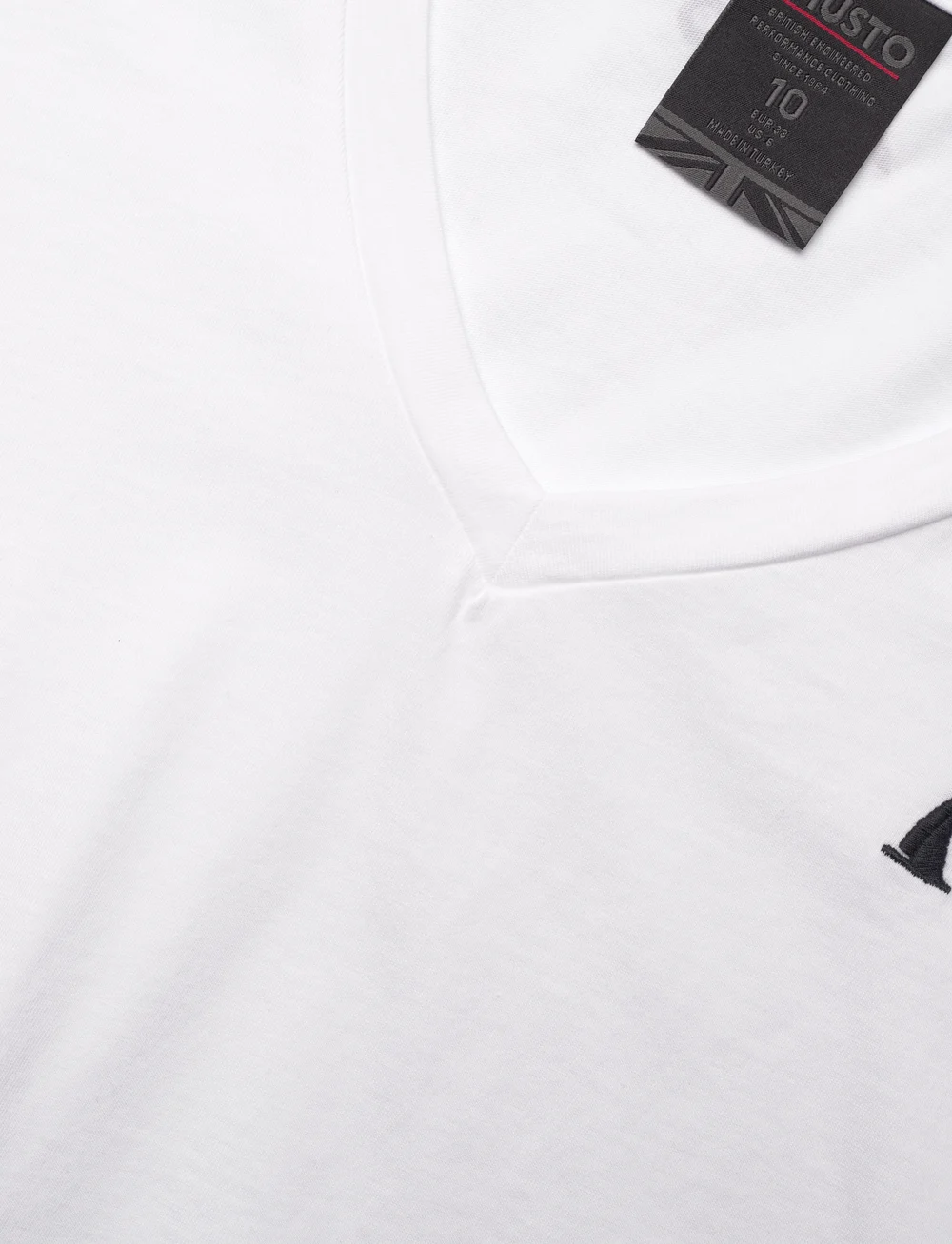 Musto - W ORIGINAL V NECK SS TEE - t-shirts - white - 2
