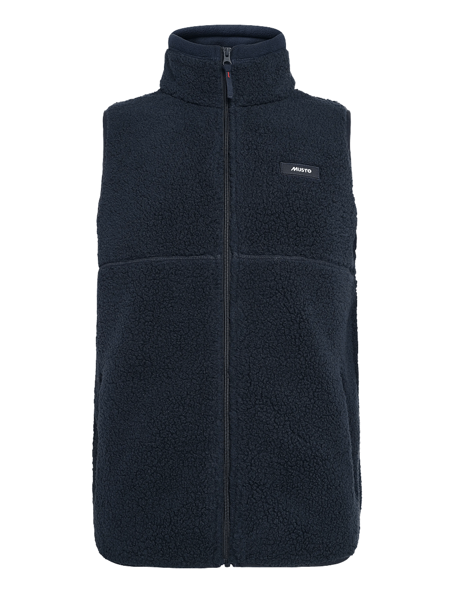Musto - M COVE DEEP PILE FLEECE VEST - kampsunid ja vahekihid - navy - 0