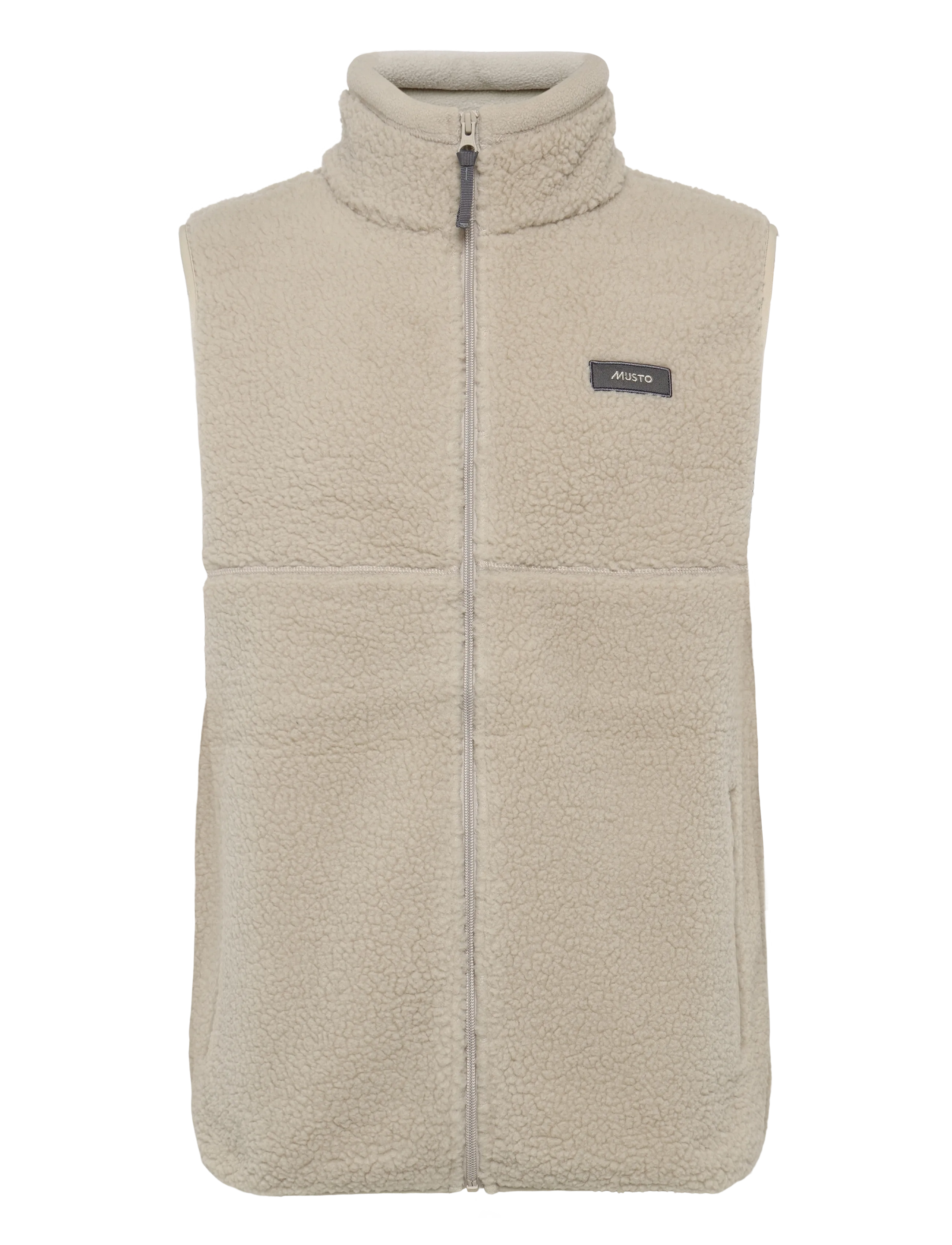 Musto M COVE DEEP PILE FLEECE VEST - Kläder - PURE CASHMERE / cream