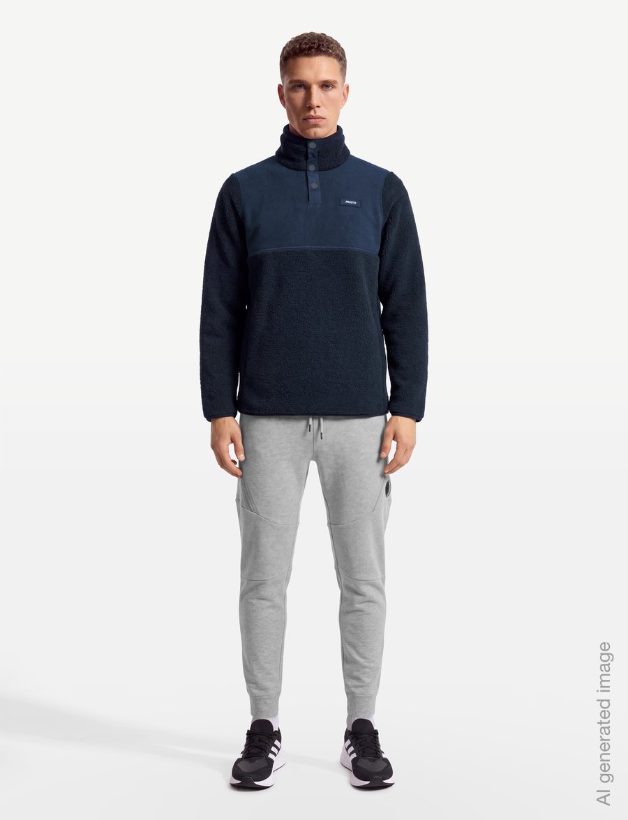 Musto - M COVE DEEP PILE FLEECE - teddy-pusad - navy - 0