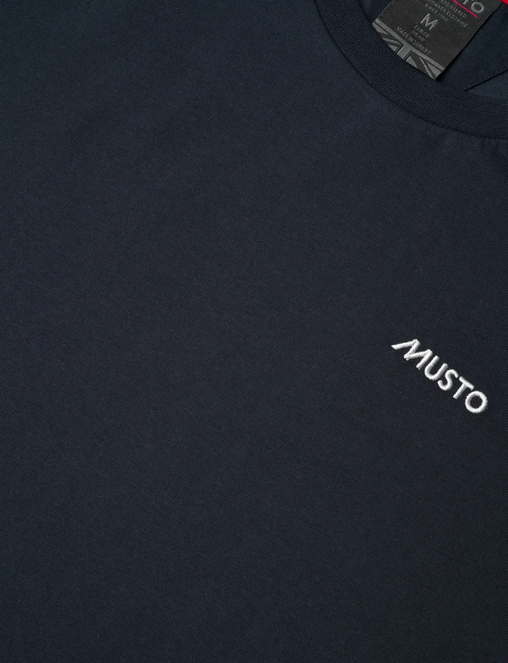 Musto - M CLASSIC LOGO TEE - tops & t-shirts - navy - 2