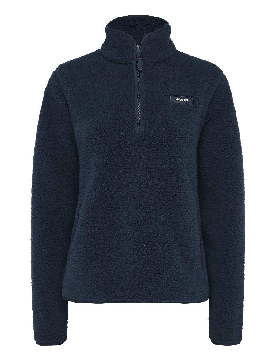 Musto - W COVE DEEP PILE FLEECE - overdele - navy - 0