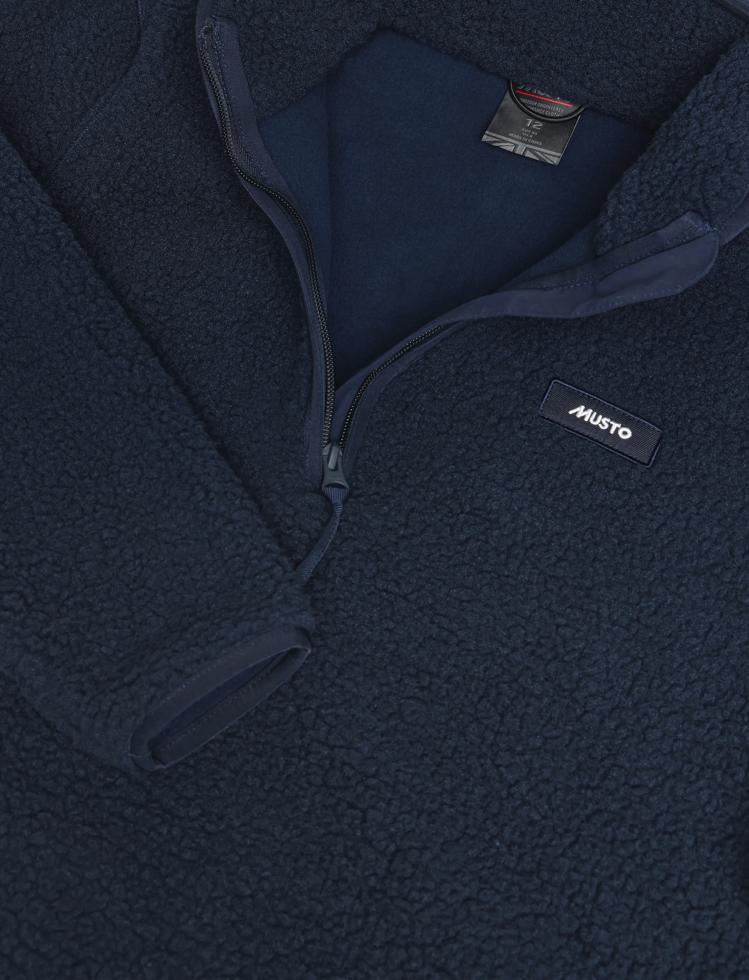 Musto - W COVE DEEP PILE FLEECE - tops - navy - 2
