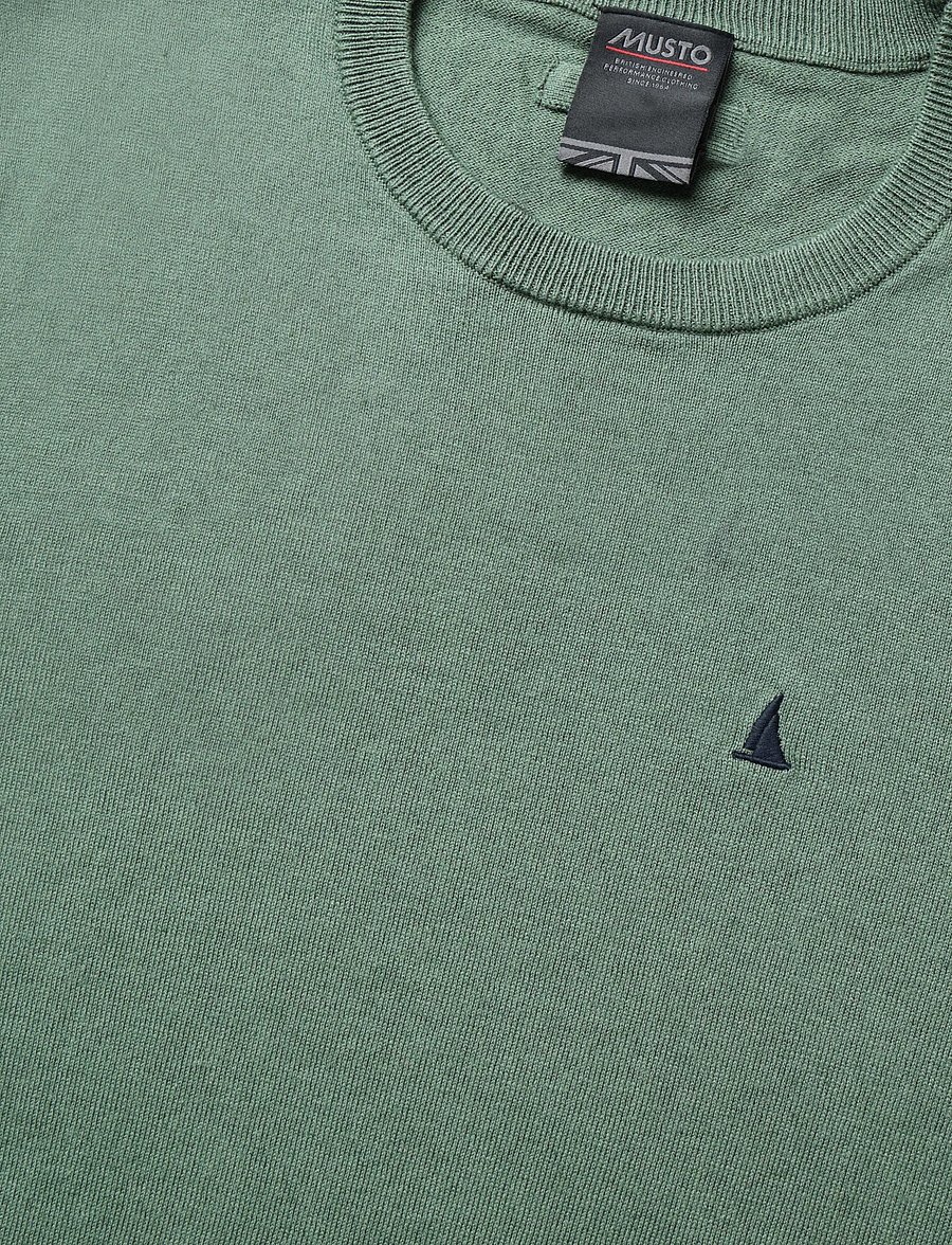 Musto - M ORIGINAL LITE CREW KNIT - sweatshirts - pangea gree - 2