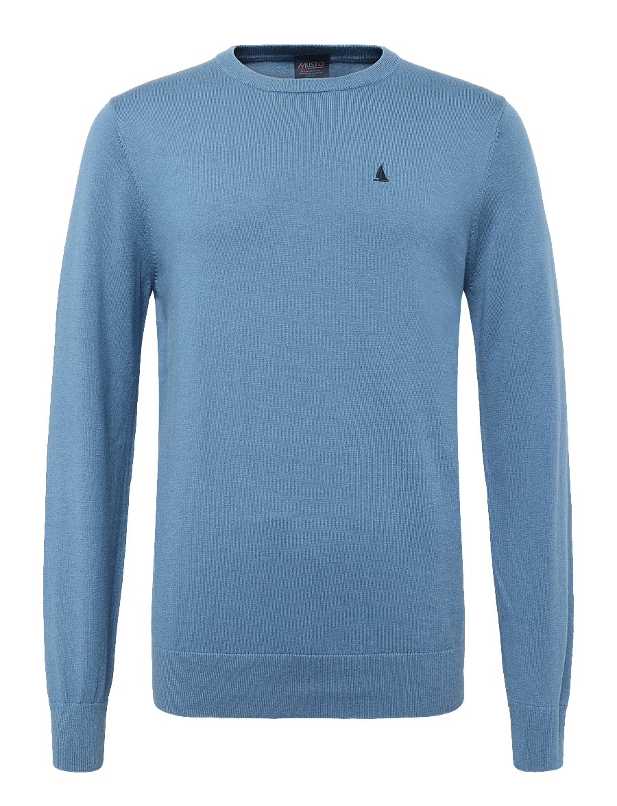 Musto - M ORIGINAL LITE CREW KNIT - storm cloud - 0