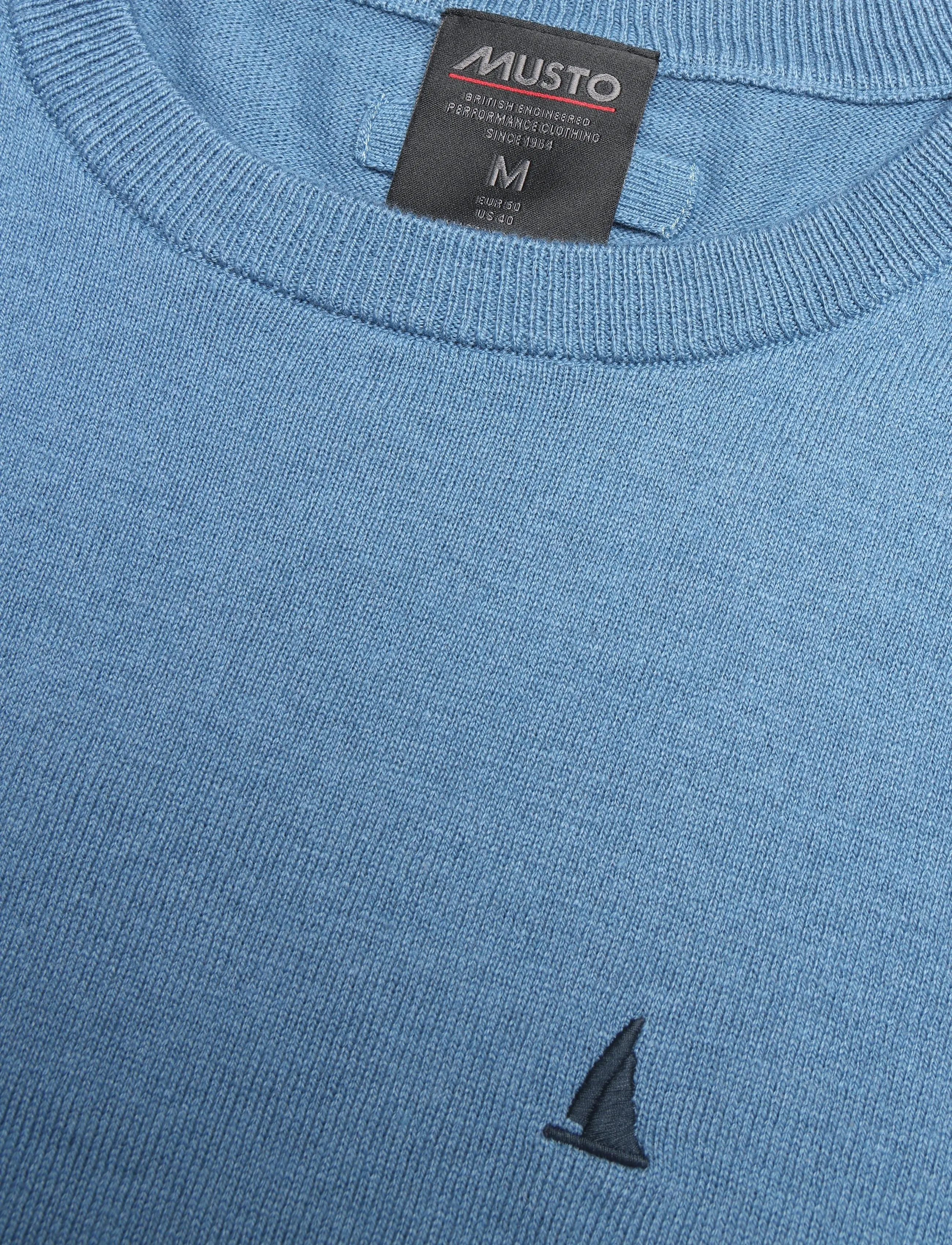 Musto - M ORIGINAL LITE CREW KNIT - storm cloud - 2
