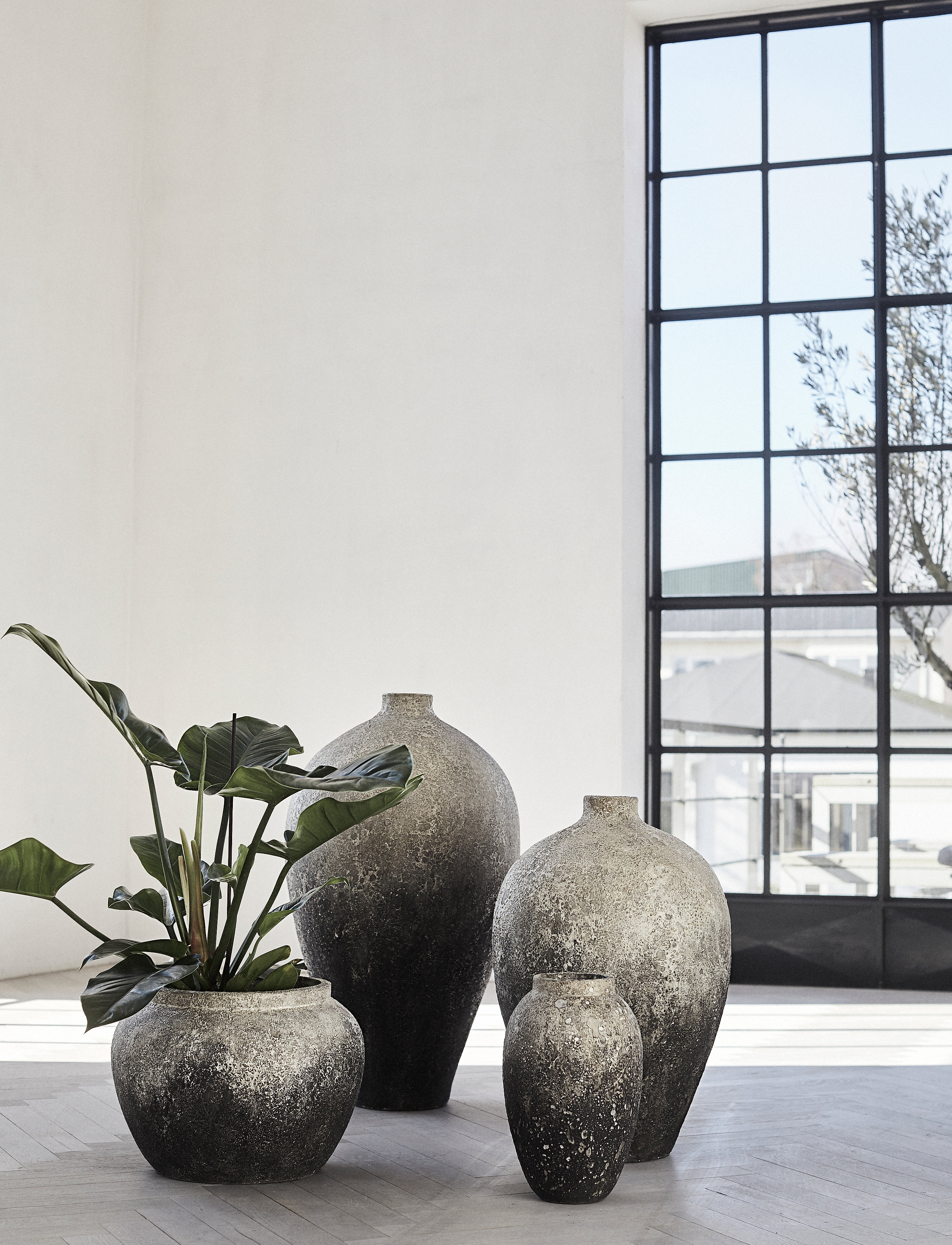 Muubs Krukke Story 30, One Size, Decoration, Grau - Flower Pots, Homeware