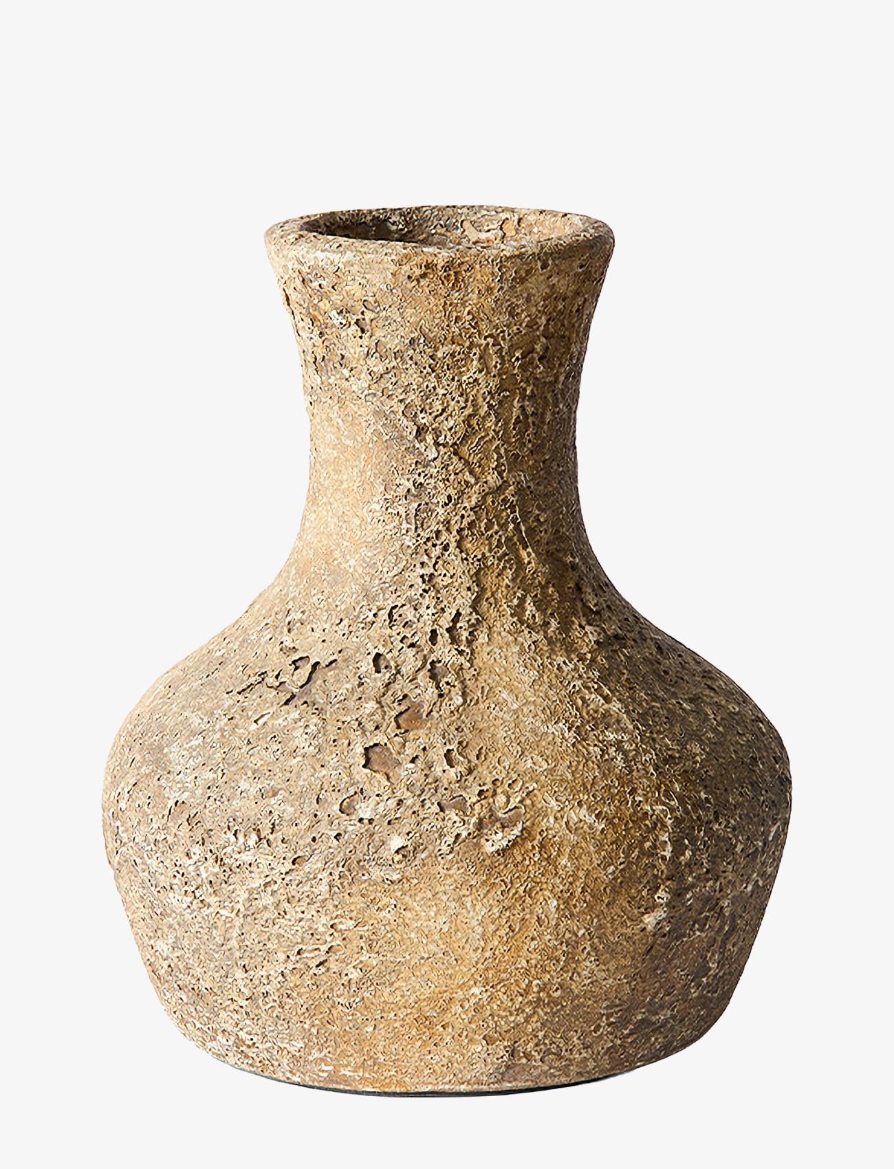 Muubs Eris Vase, Porcelænsfigur og -skulptur, Beige, Str: Ø10X24CM