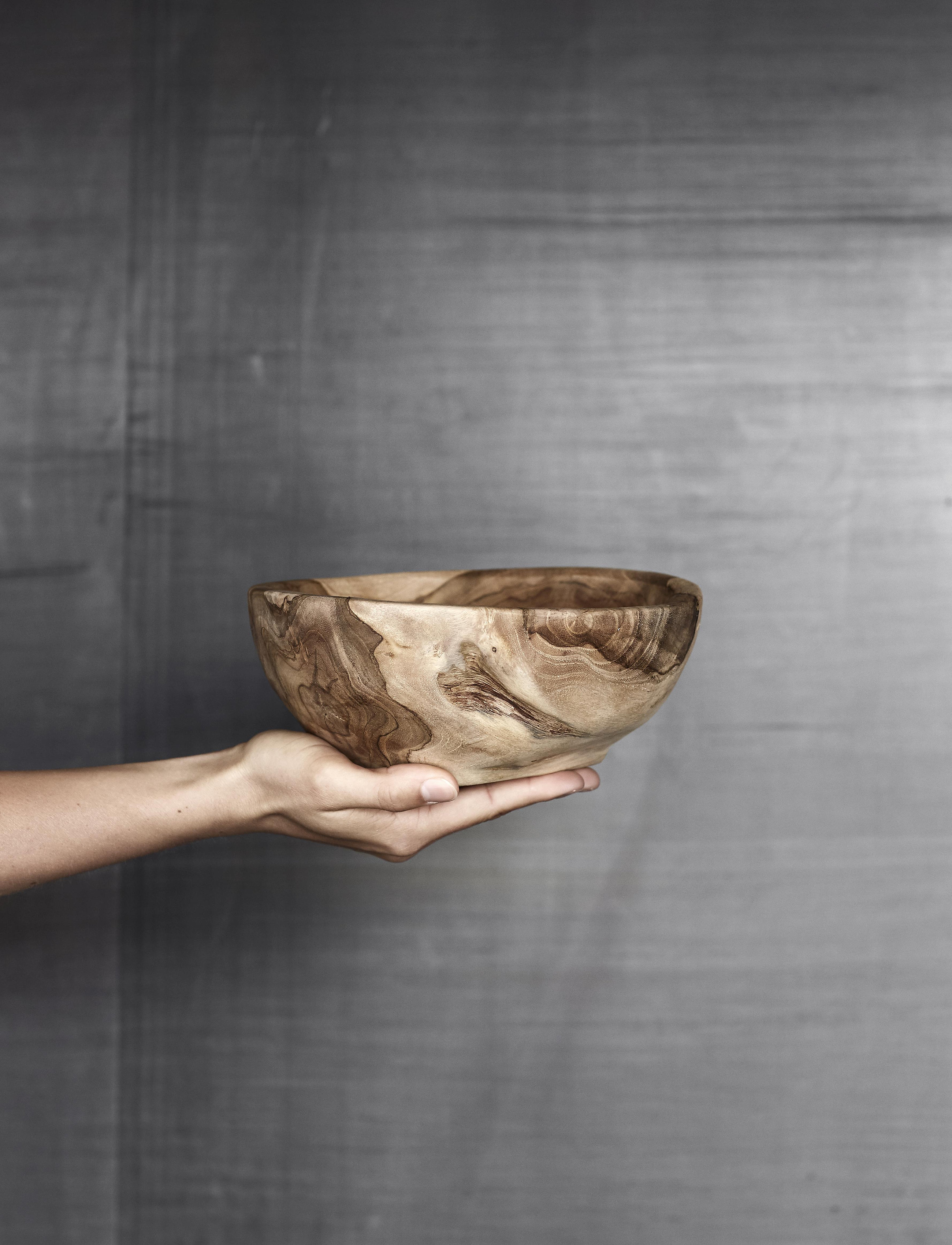 Muubs Skål Salat 20, Ø 20 X cm, Bowls & Serving Dishes, Braun - Salad Bowls, Homeware