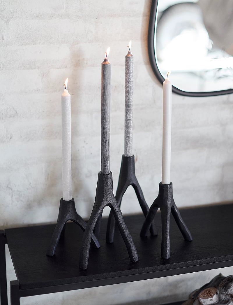 Muubs - Candles Yoro -set - 4 pcs - tischkerzen - grey - 3