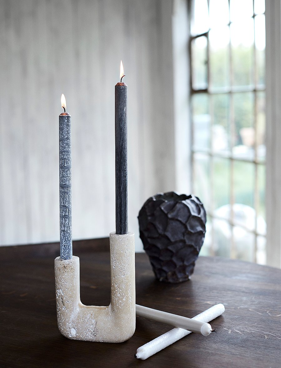 Muubs - Candles Yoro -set - 4 pcs - tischkerzen - grey - 4