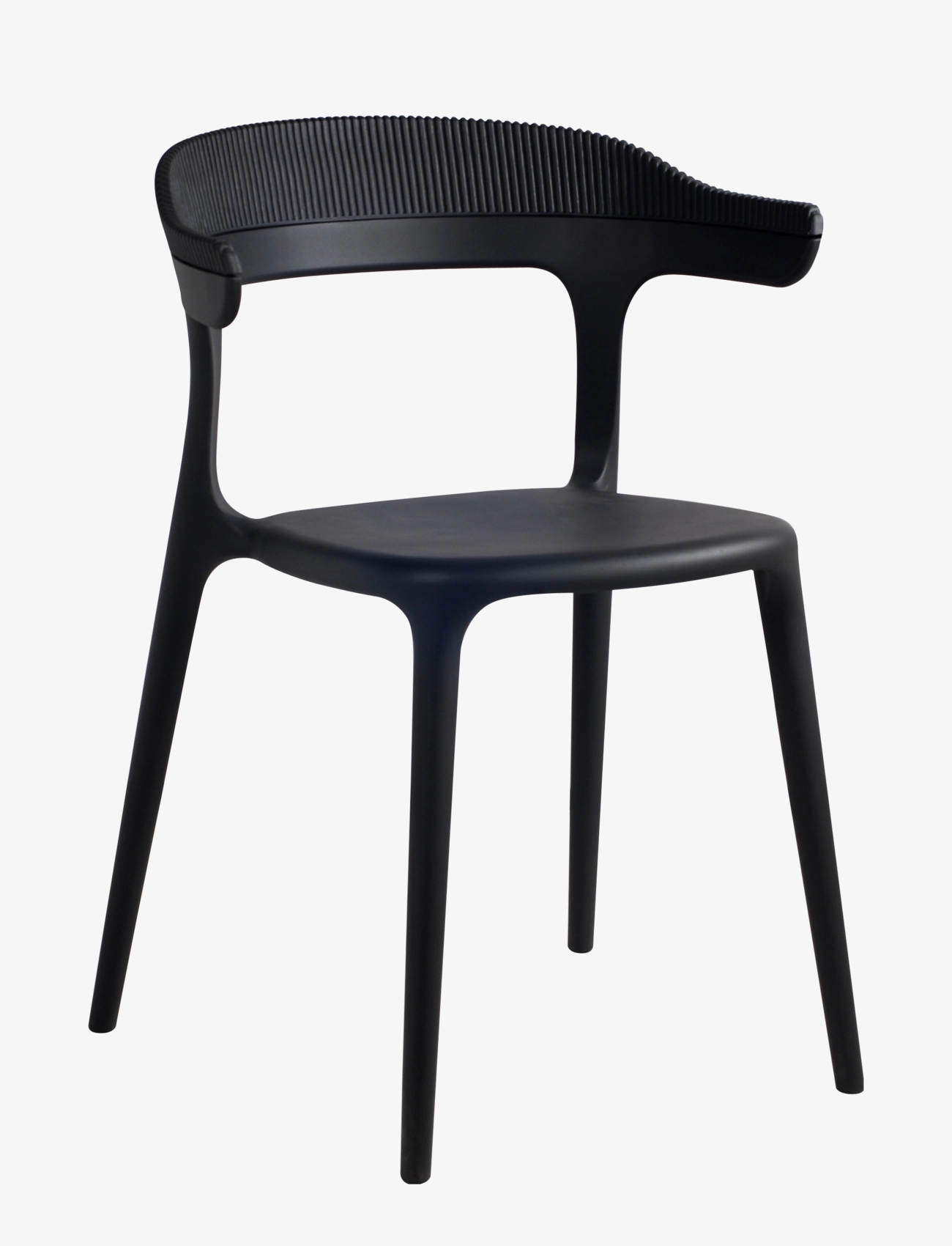 Muubs Spisebordsstol Luna Stripe Black/Black, Stol, Sort, Str: ONE SIZE 51