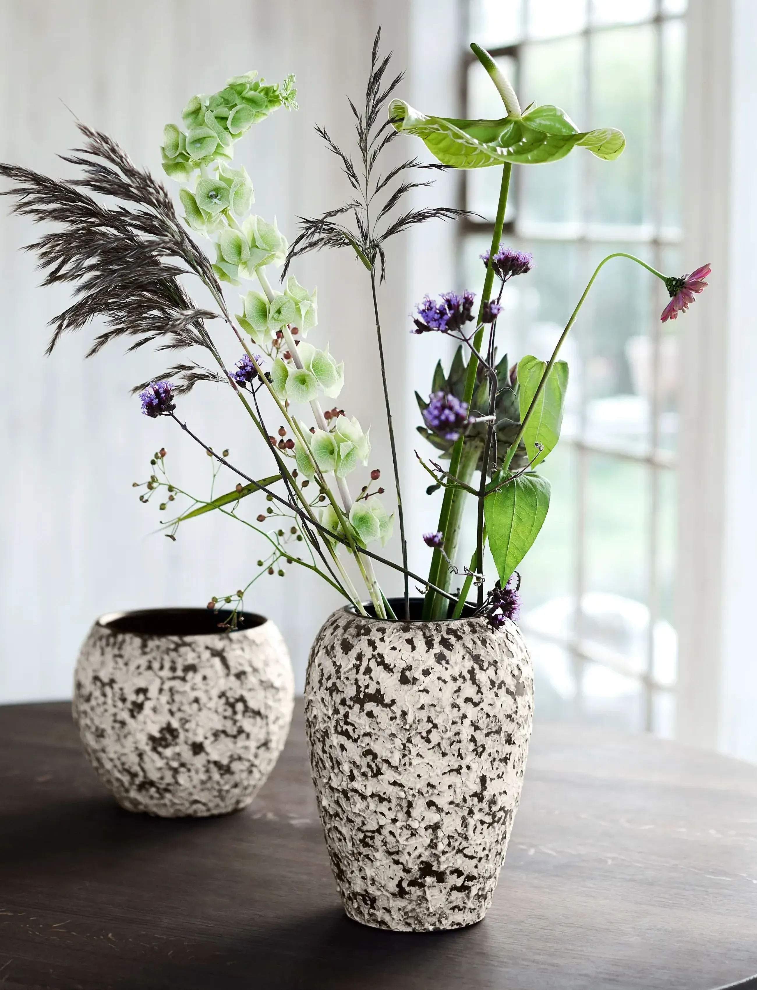 Muubs Vase Dawn 26 - Antique White, H:26.5 cm, Multi/patterned, Vases > Other Vases, Unisex