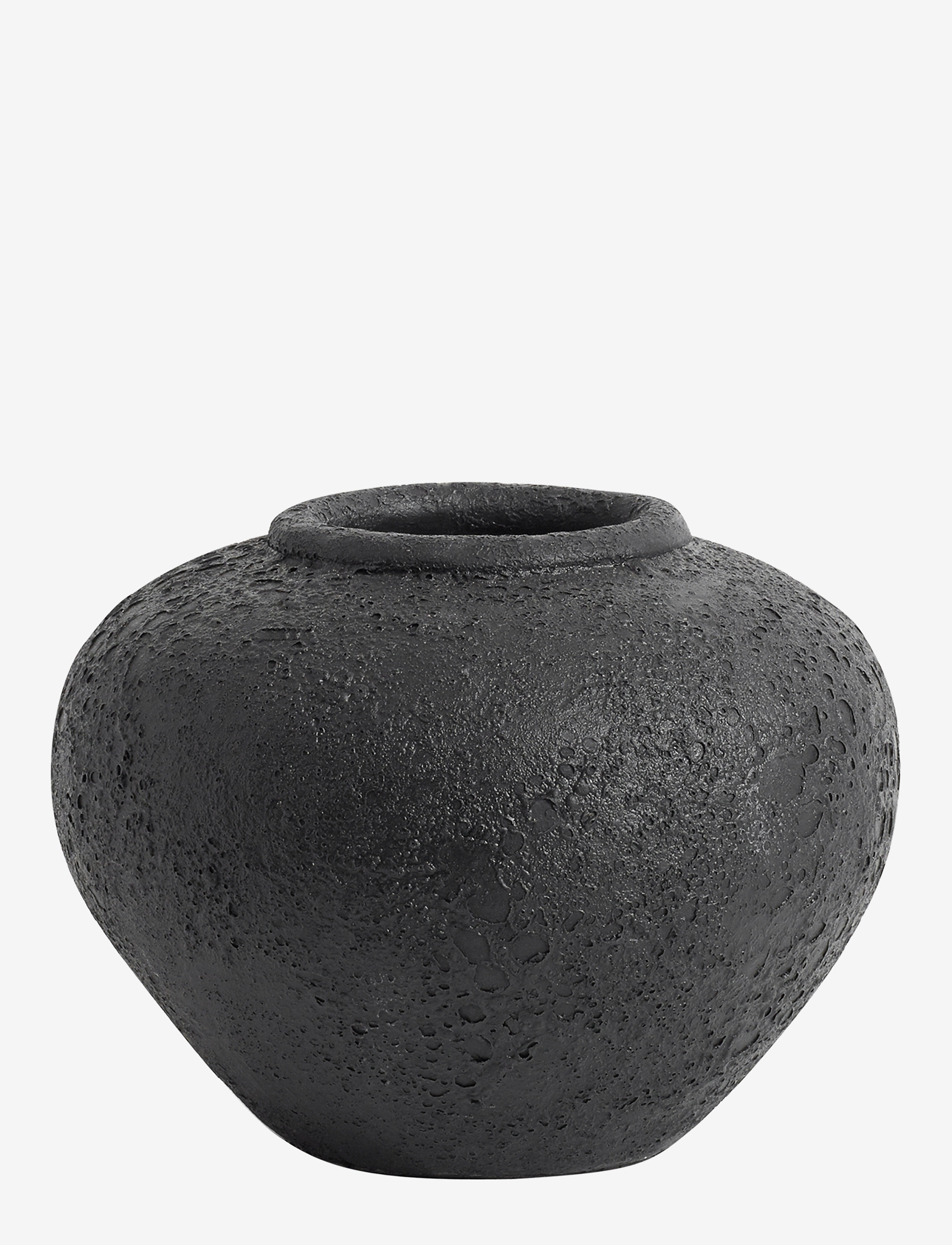 Muubs Krukke Luna Black 18, Stor vase, Sort, Str: H18CM