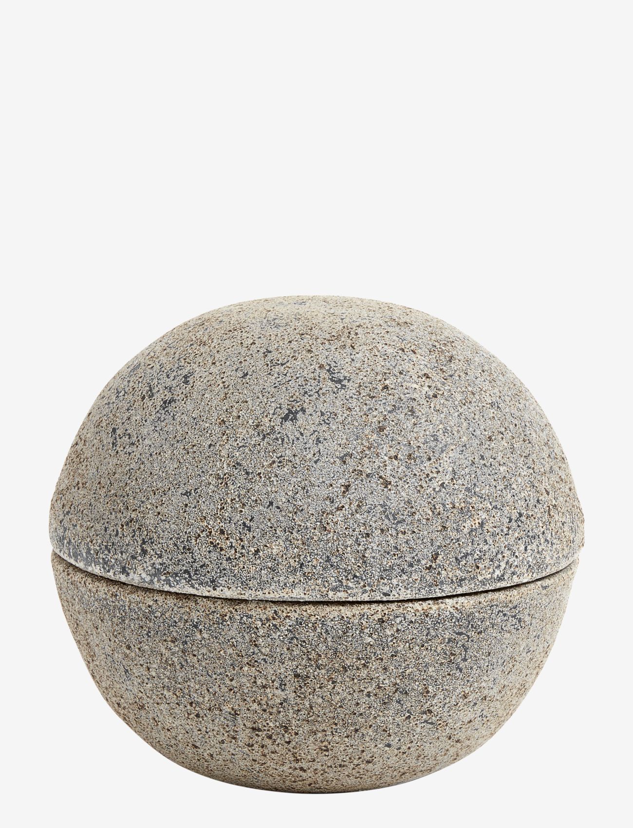 Muubs Bonbonniere Stain, Kasse og beholder, Grå, Str: Ø 15 CM