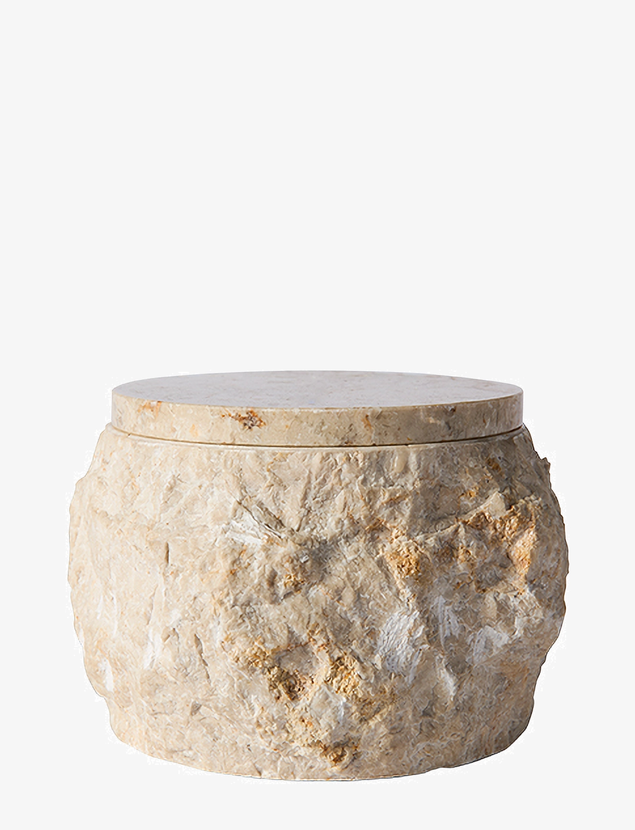 Muubs Jar W. Lid Batu, Mini Boxes, Creme, Str: 13X11CM