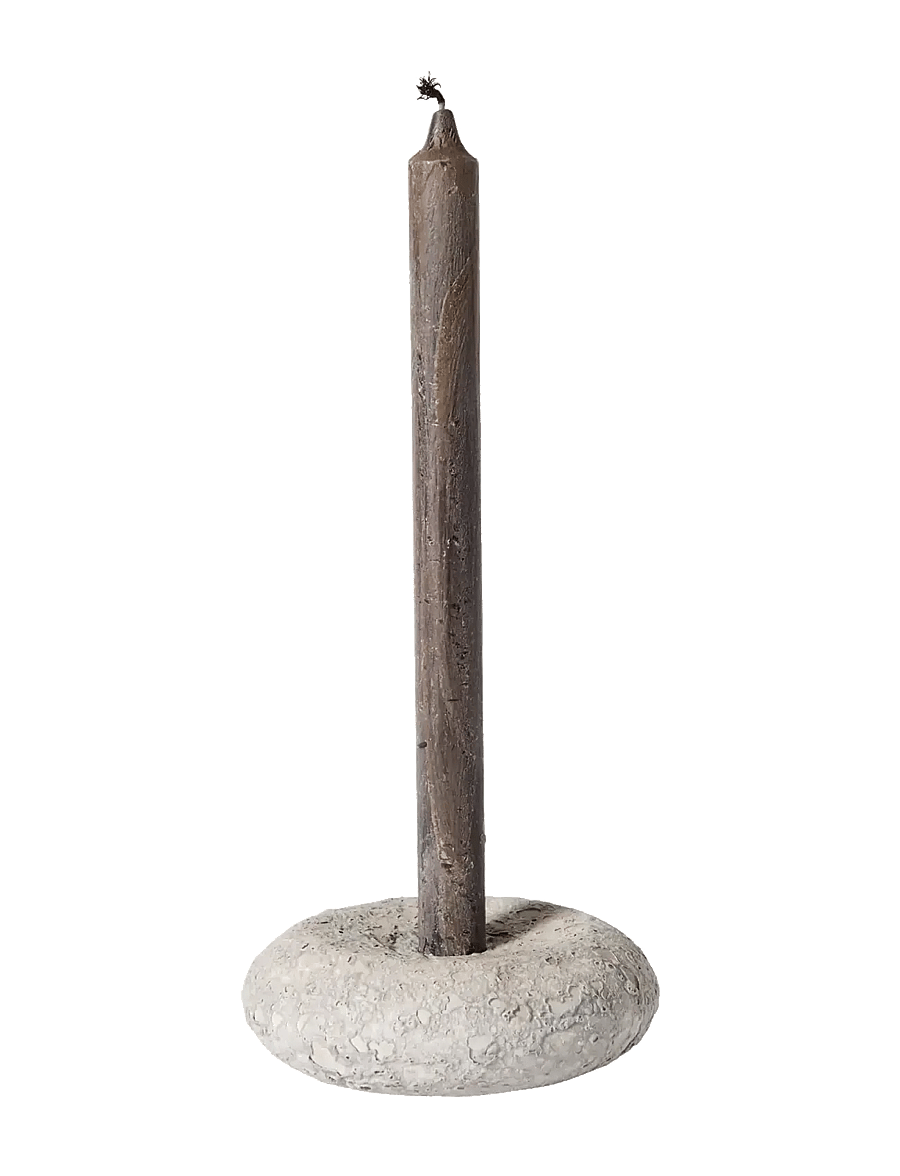 Muubs - Candleholder Luna - Grey - kerzenständer - grey - 1