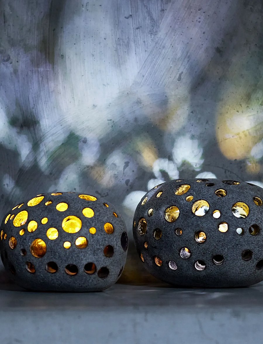 Muubs - Lantern Tsuki M - Grey - teeküünlahoidjad - grey - 0