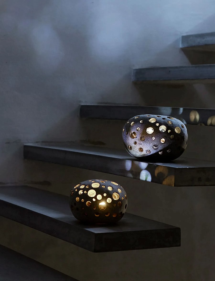 Muubs - Lantern Tsuki M - Grey - teeküünlahoidjad - grey - 4