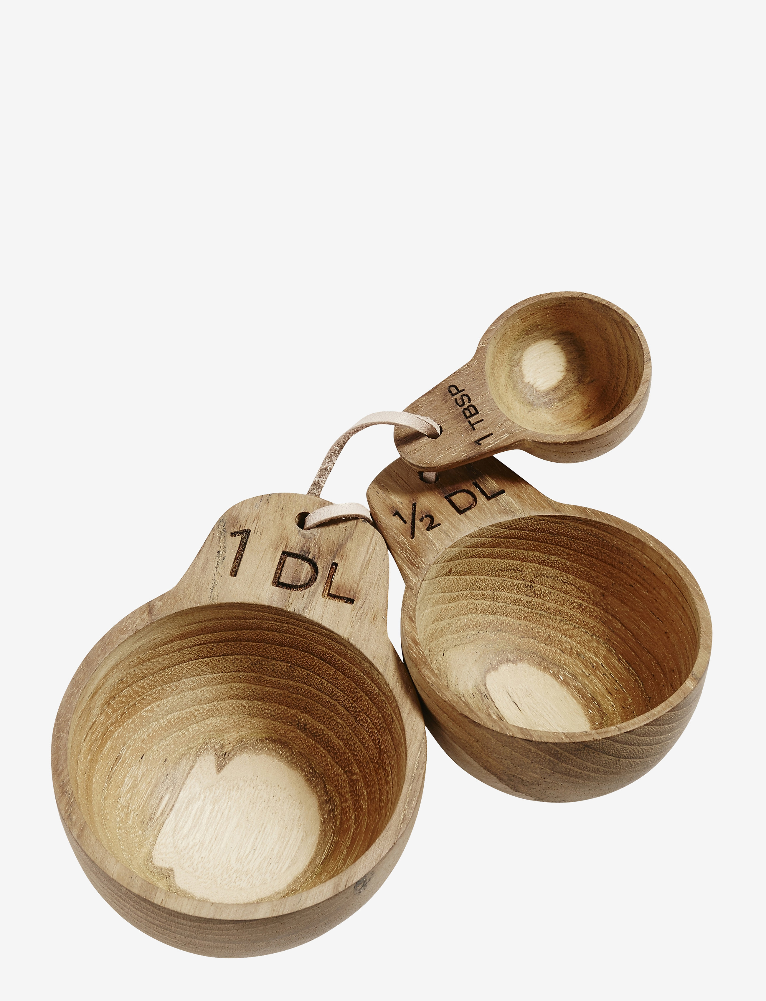 Muubs Måleske-Sæt Emma S/3, One Size, Baking Accessories, Braun - Measuring Spoons, Homeware