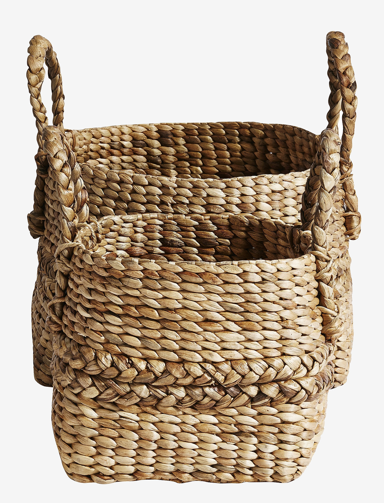 Muubs - Basket Handle S/2 - sandėliavimo krepšeliai - natur - 0